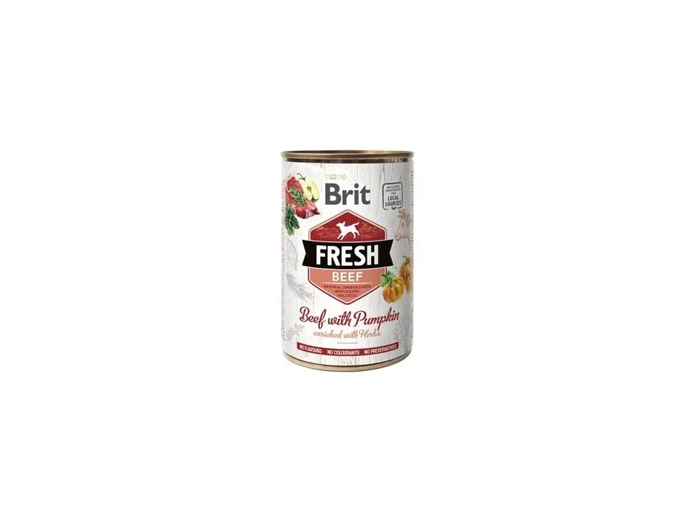 Brit Fresh Dog konz Beef with Pumpkin 400g Oblíbený
