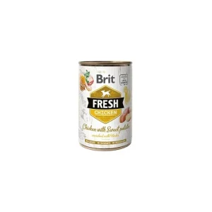 Brit Fresh Dog konz Chicken with Sweet Potato 400g Top Prodej