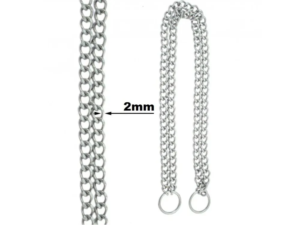 Stahovací obojek dvouřadý ø materiálu 2mm délka 40cm Sleva