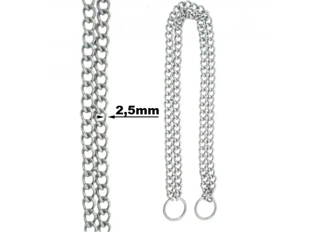 Stahovací obojek dvouřadý ø materiálu 2,5mm délka 75cm Ihned K Objednání