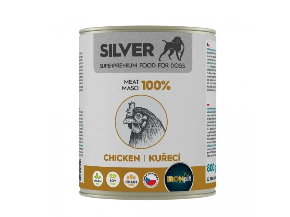 Silver Dog Kuřecí 100% masa 800g Značkový