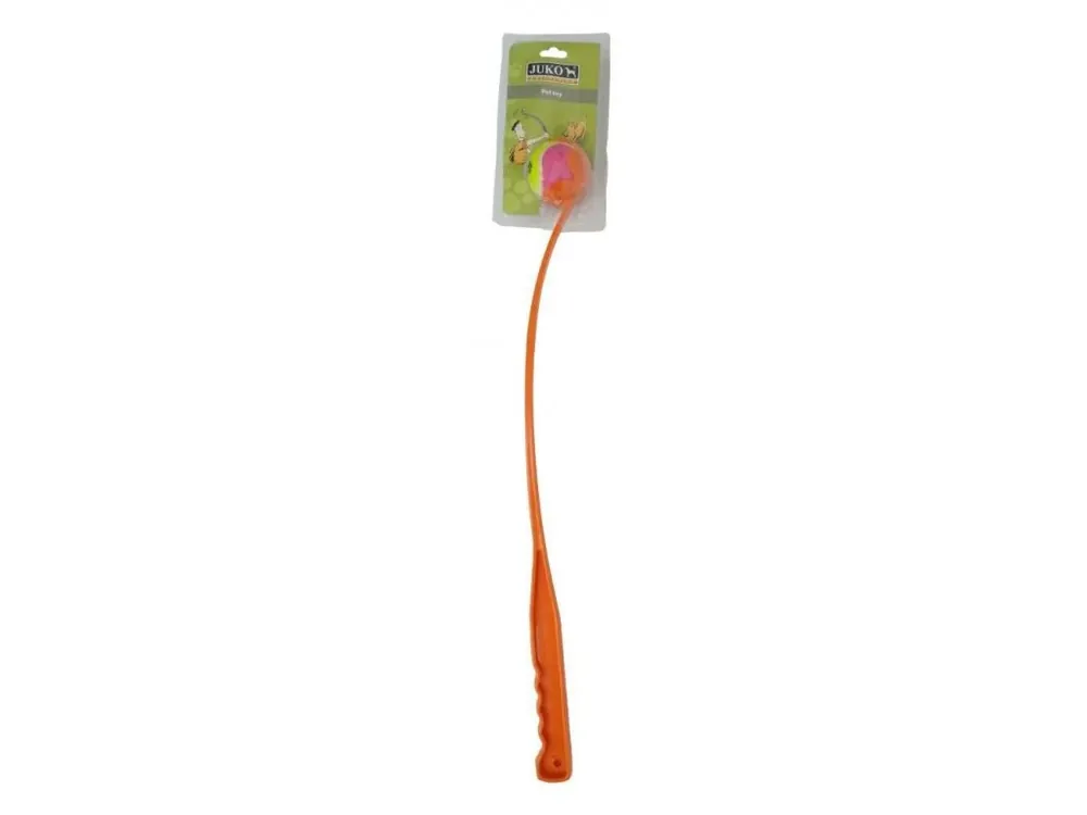 Vrhač míčku 65cm s tenisákem Výprodej