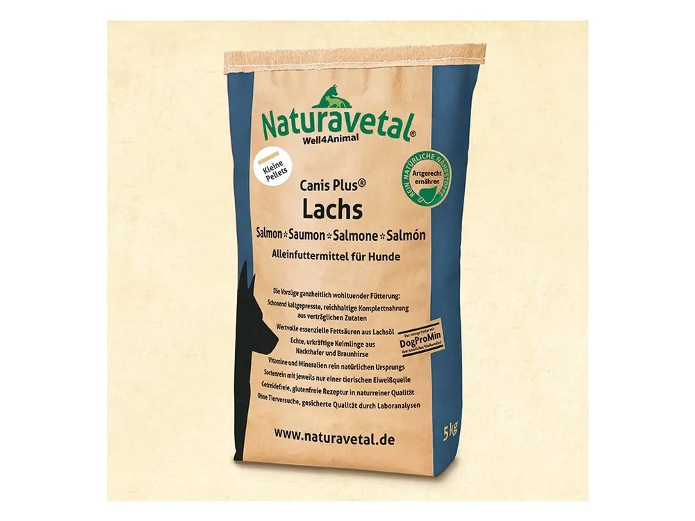 Super Cena Naturavetal CANIS PLUS losos malé granule 1kg