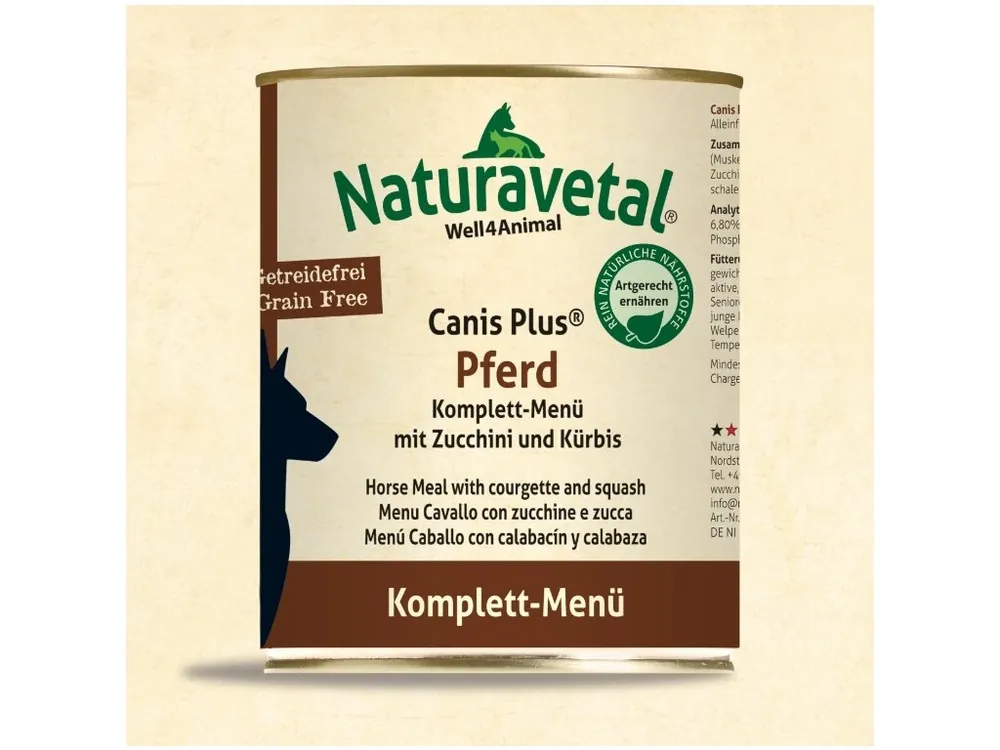 Naturavetal Canis Plus Menu konzerva Kůň 800g Tovární Cena