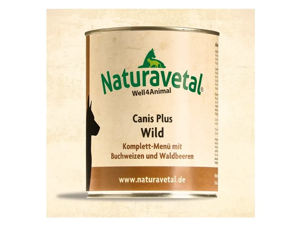 Naturavetal Canis Plus konzerva Divočina s pohankou a lesními plody 800g Cenová Bomba