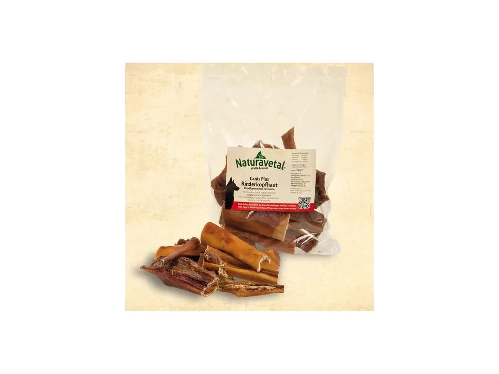 Novinka Naturavetal Canis Plus Hovězí skalp 12,5cm 500g