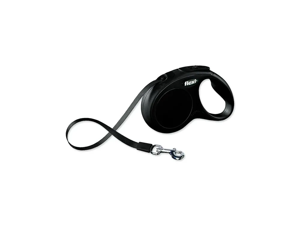 Vodítko FLEXI Classic New páska černé S - 5 m 1ks Rychlé Dodání