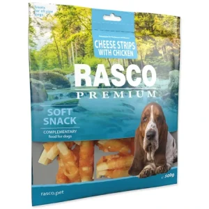 Pochoutka Rasco Premium kuřecím obalené sýrové proužky 500g Speciální Cena