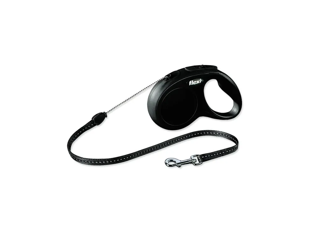 Vodítko FLEXI Classic New lanko černé S - 5 m 1ks Pouze Dnes