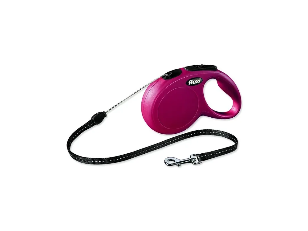 Vodítko FLEXI Classic New lanko červené S - 8 m 1ks Oblíbený