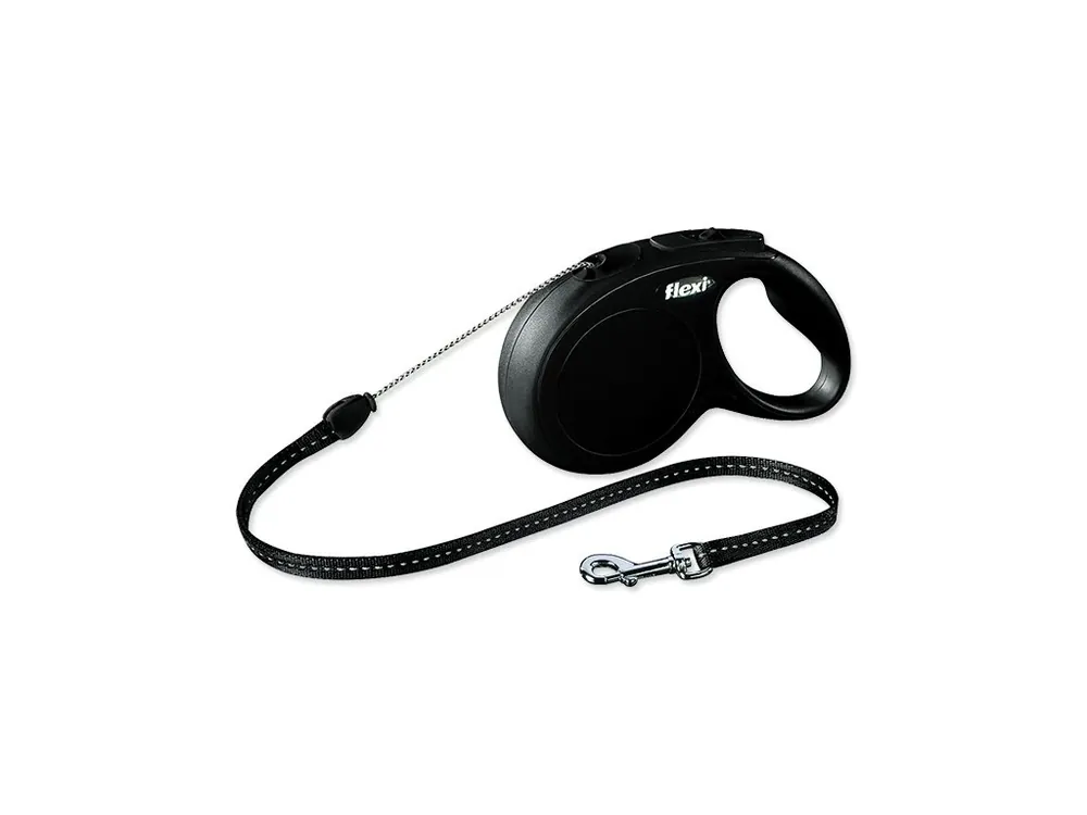 Sezónní Sleva Vodítko FLEXI Classic New lanko černé S - 8 m 1ks