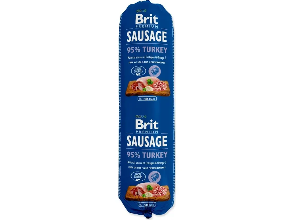 Salám BRIT Premium Dog Sausage Turkey 800g Nejlepší Volba