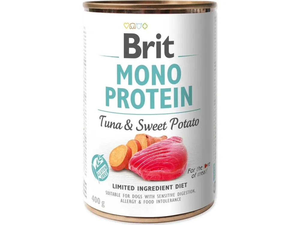 Konzerva BRIT Mono Protein Tuňák a sladký brambor 400g Odeslání Ihned