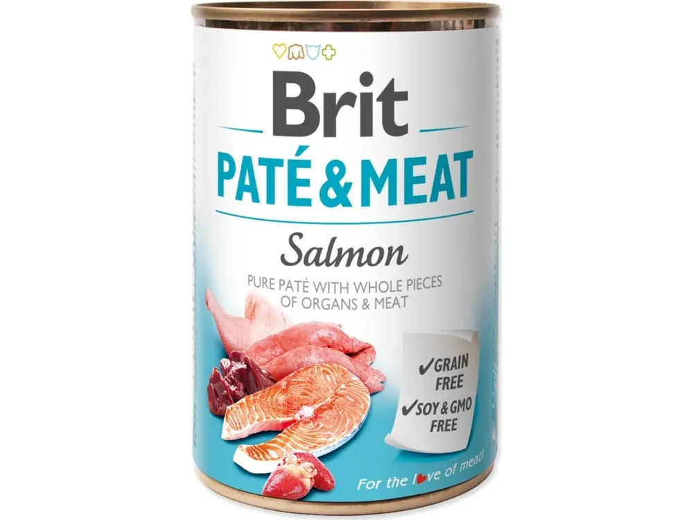 Zlevněný Konzerva BRIT Paté & Meat Losos 400g