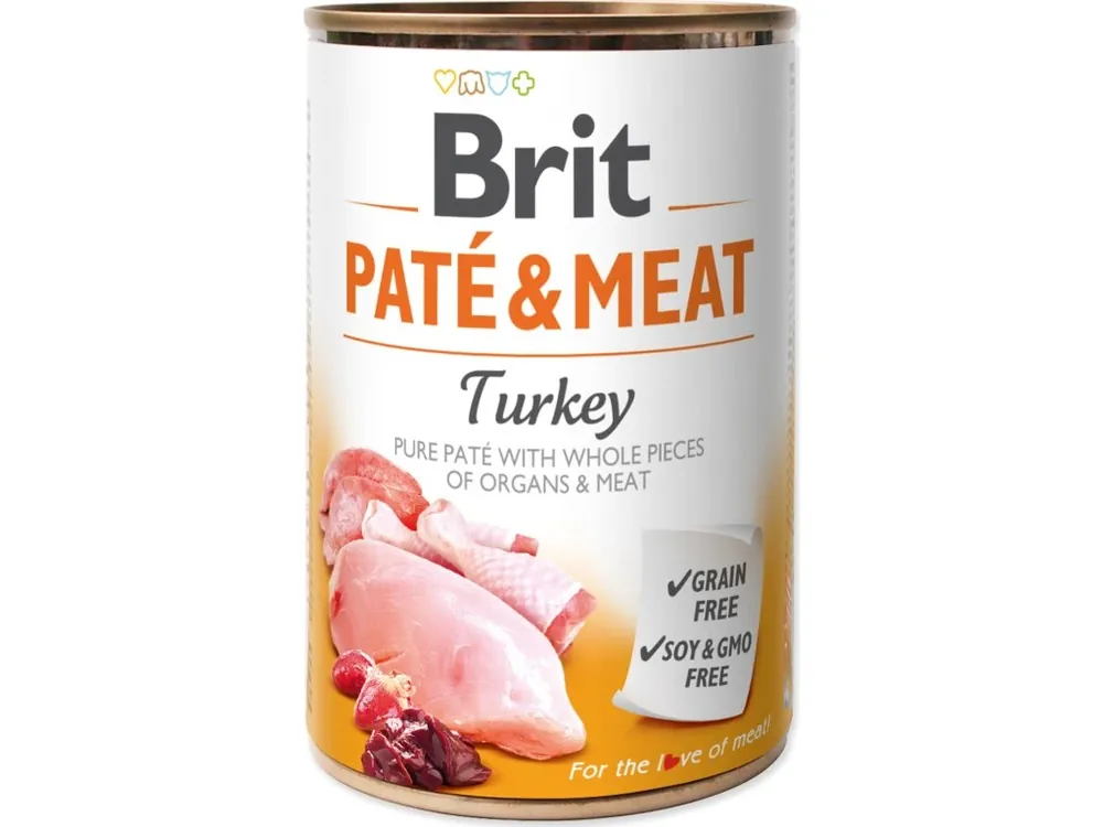 Tovární Cena Konzerva BRIT Paté & Meat Krůta 400g