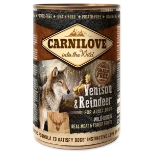 Autentický Konzerva Carnilove Dog Wild Meat zvěřina a sob 400g