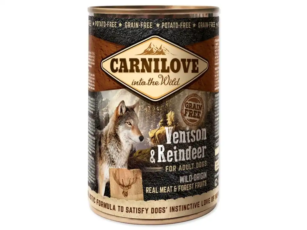 Autentický Konzerva Carnilove Dog Wild Meat zvěřina a sob 400g