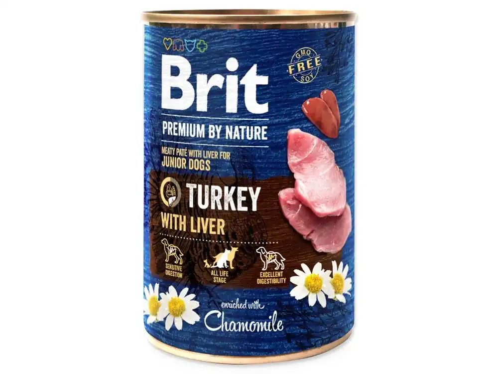 BRIT Premium by Nature paté krůta s játry 400g Výprodej