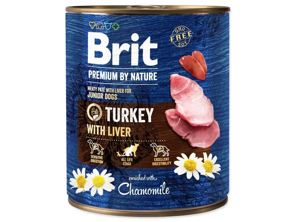 BRIT Premium by Nature paté krůta s játry 800g Výprodej