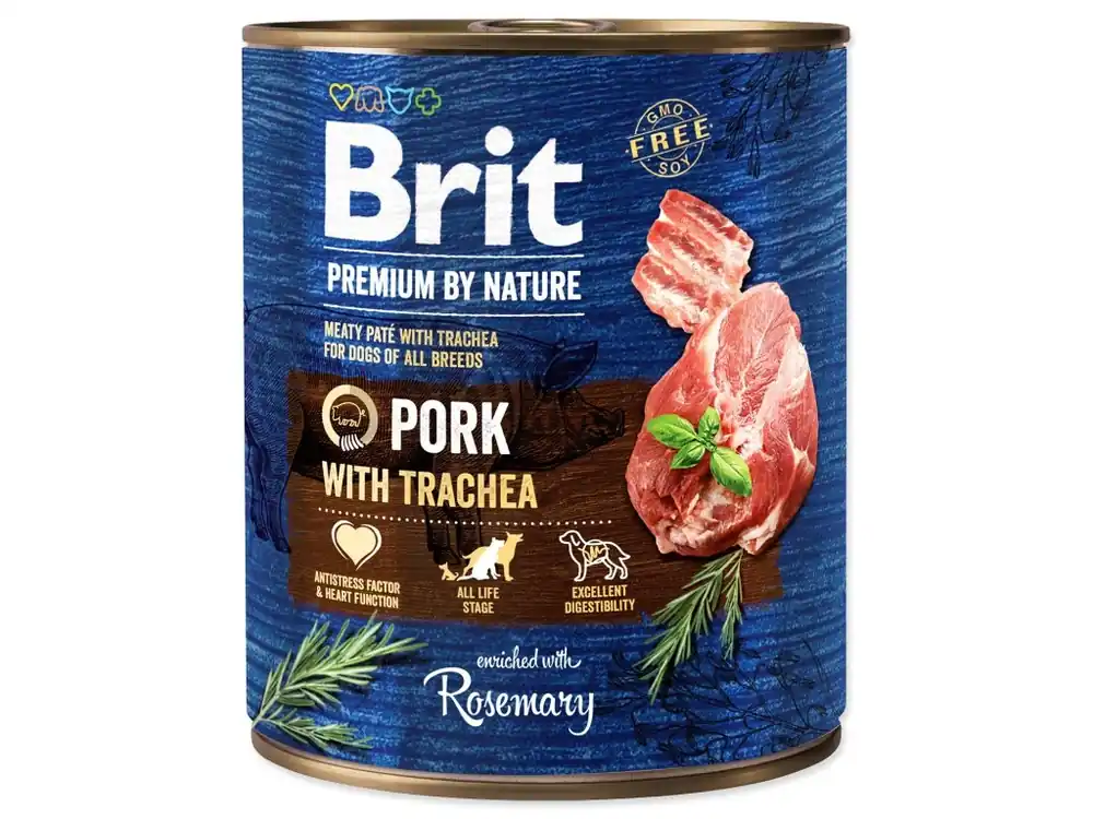 BRIT Premium by Nature paté vepřové s tracheou 800g Výprodej