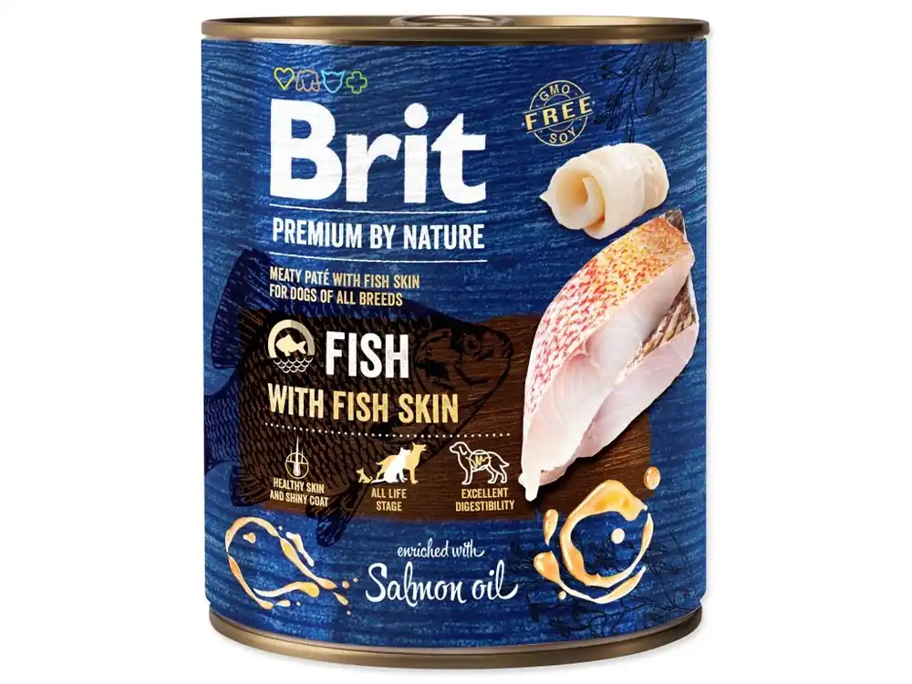 BRIT Premium by Nature paté ryba s rybí kůží 800g Kup Teď
