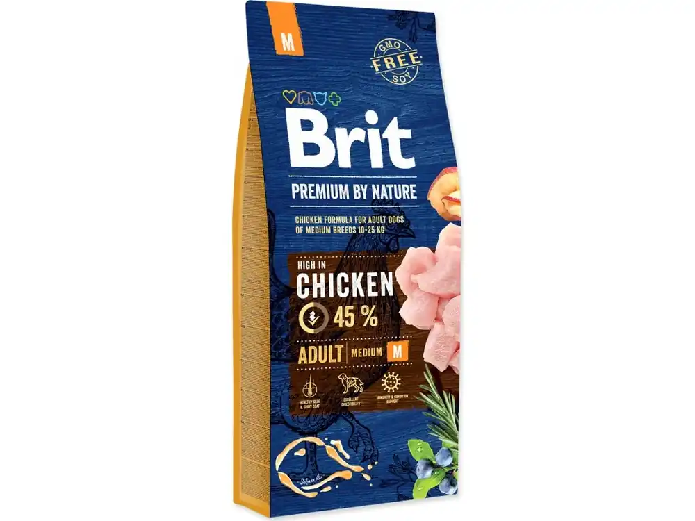 Značkový Brit Premium pro dospělé střední psy 15kg