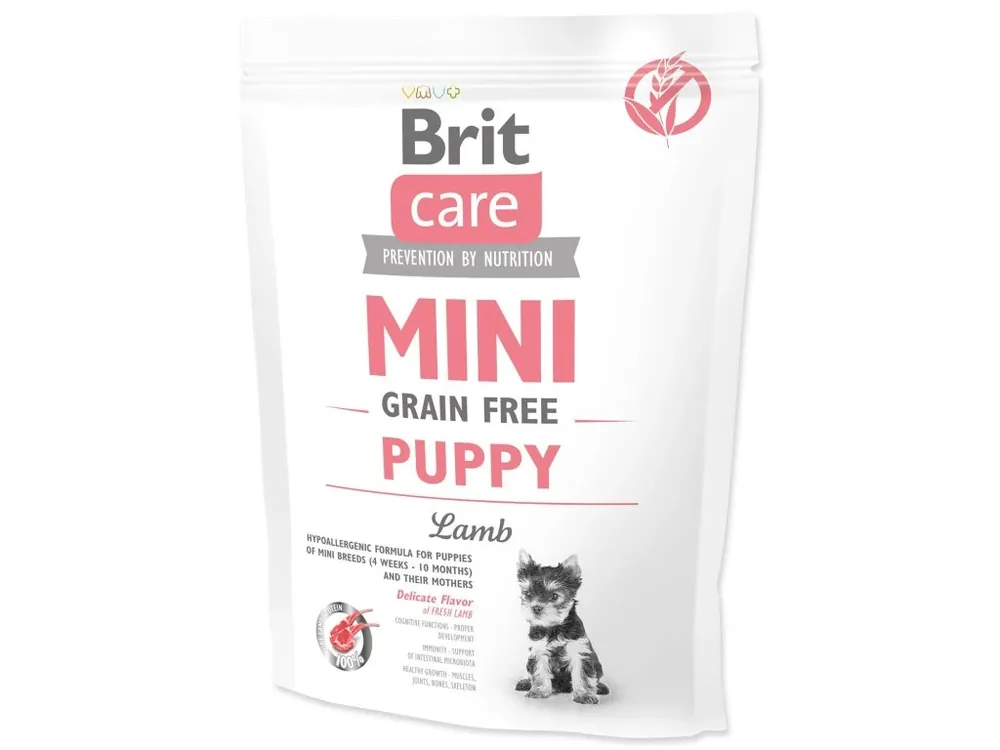 Aktuální Krmivo Brit Care Mini Grain Free Puppy Lamb 0,4kg