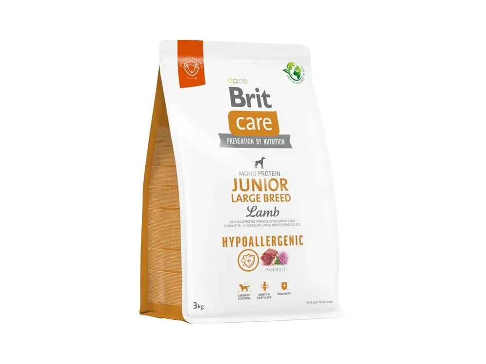 Brit Care Dog Hypoallergenic Junior Large Breed Lamb 3kg Speciální Cena