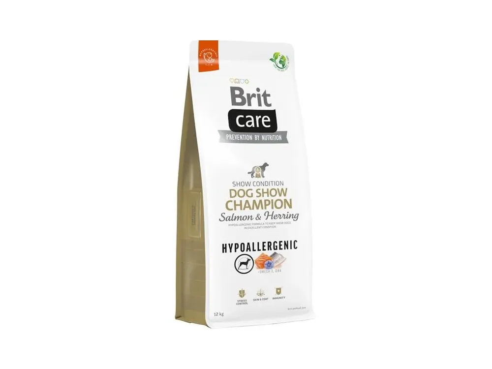 Novinka Brit Care Dog Hypoallergenic Dog Show Champion Salmon & Herring 12kg