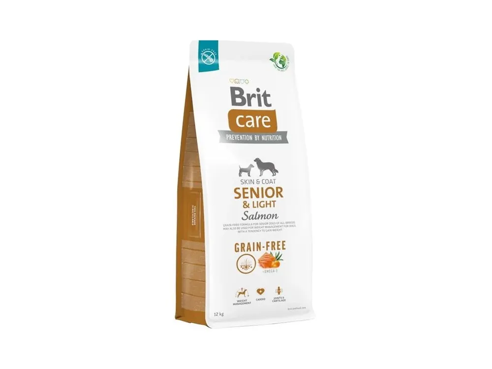 Brit Care Dog Grain-free Senior & Light Salmon 12kg Nejlepší Volba