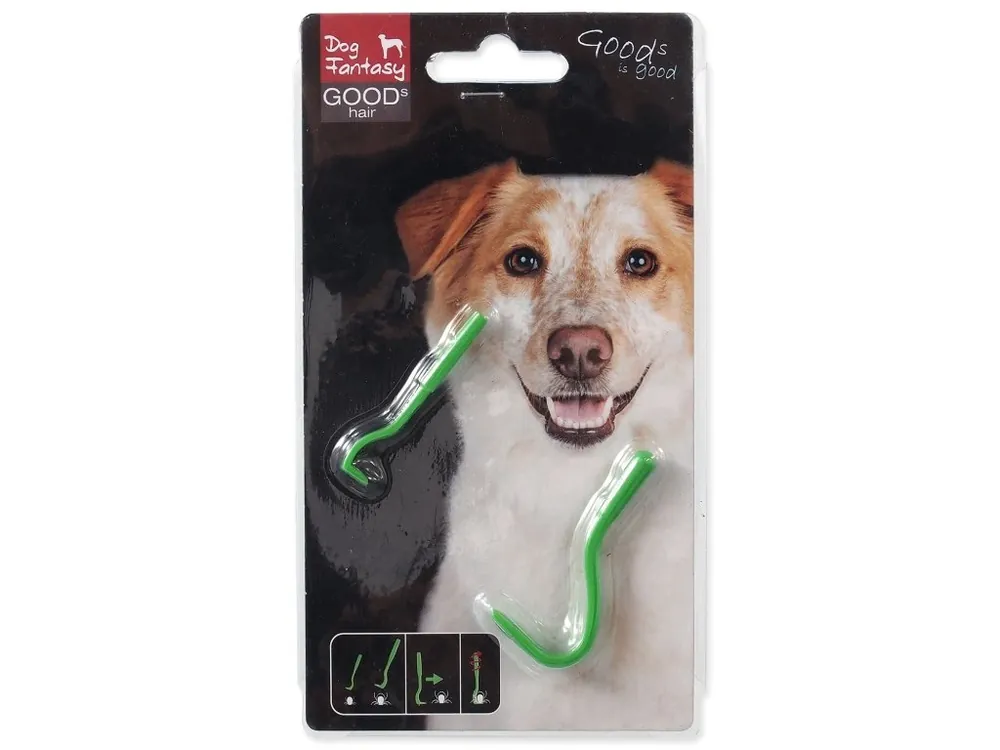Háček Dog Fantasy na klíšťata plastový 2 velikosti Poslední Šance
