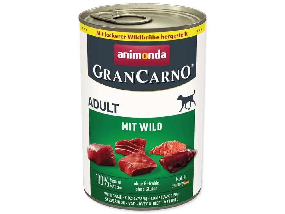 Konzerva Animonda Gran Carno Adult se zvěřinou 400g Hit Sezóny