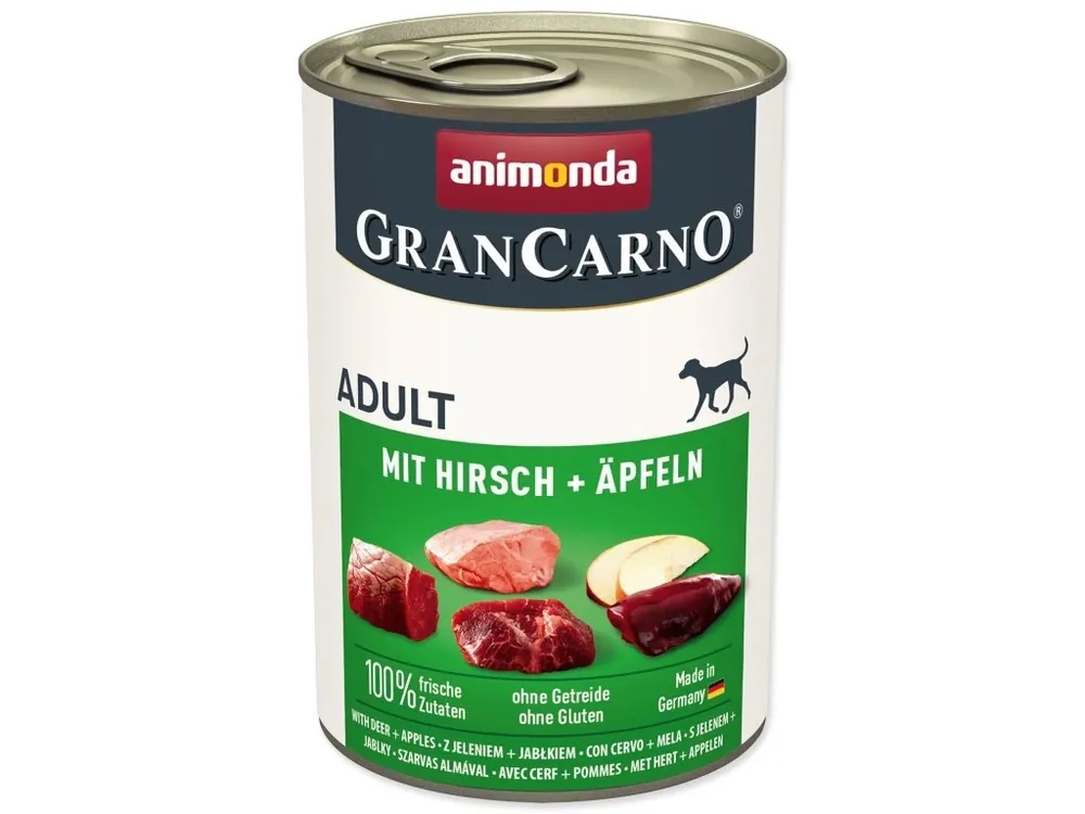 Nejprodávanější Konzerva Animonda Gran Carno Adult s jelenem a jablky 400g