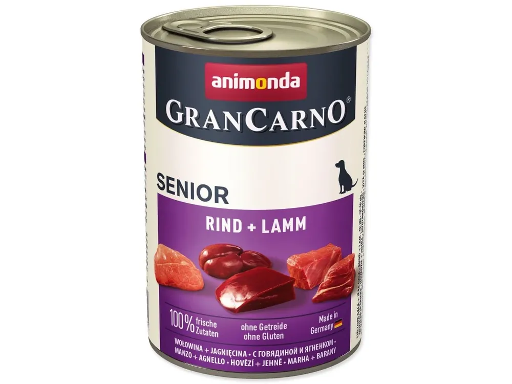 Výhodná Nabídka Konzerva Animonda Gran Carno Senior hovězí a jehně 400g