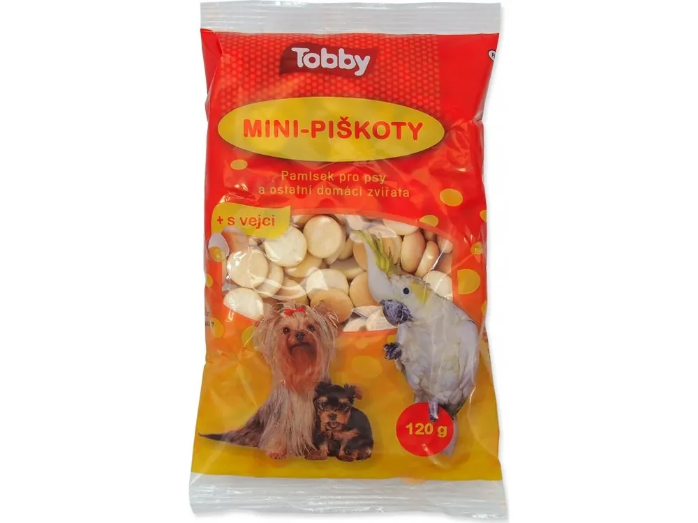 Ihned K Objednání TOBBY MINI PIŠKOTY pro zvířata 120 g