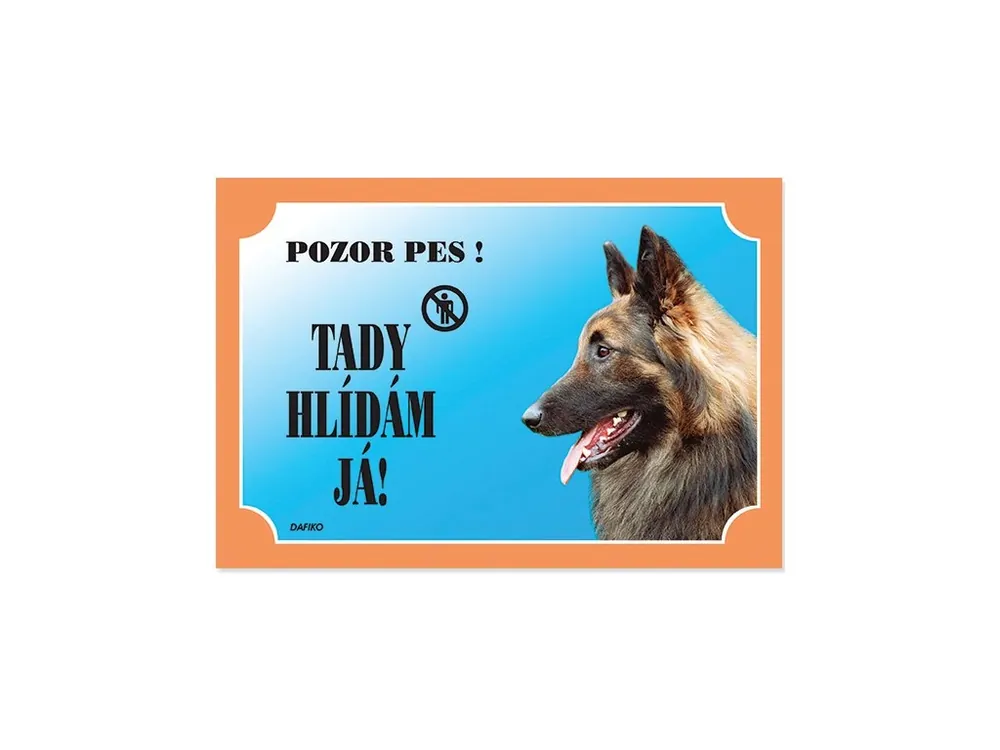 Barevná cedulka Pozor pes Tervueren Objednat Nyní