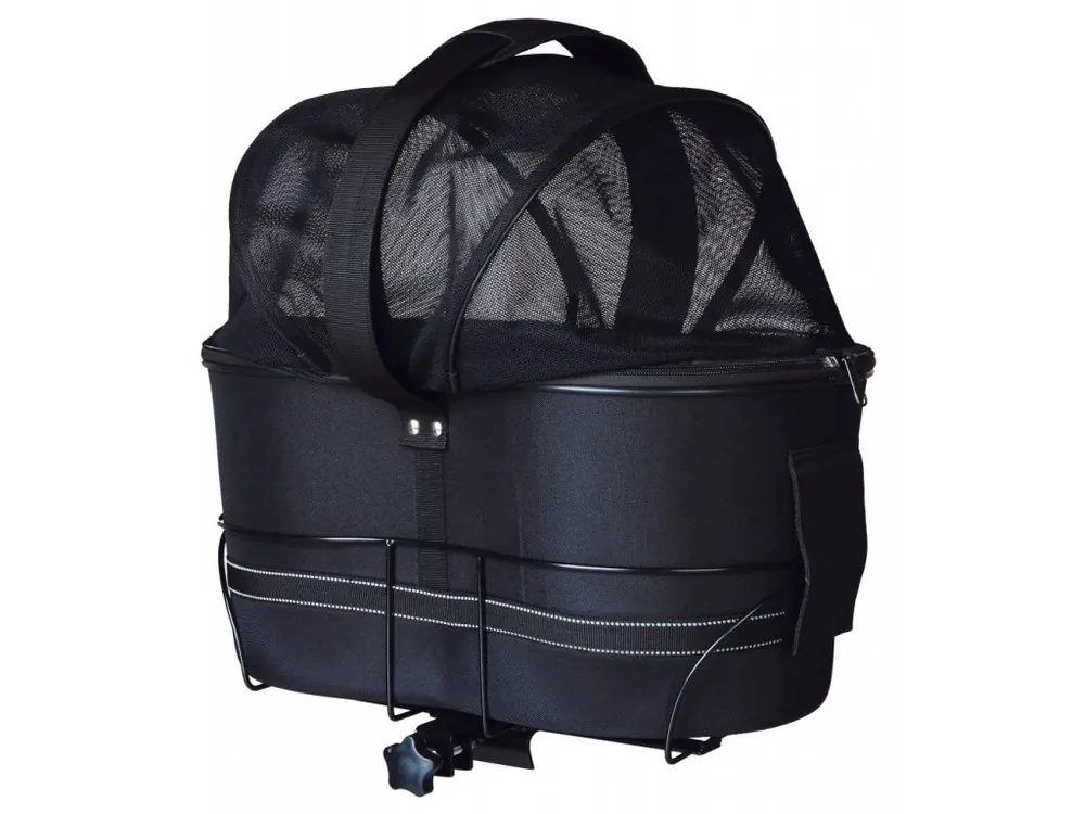 Přepravka na zadní nosič kola pro psa,kryt síťovina 48x29x42cm Must-Have