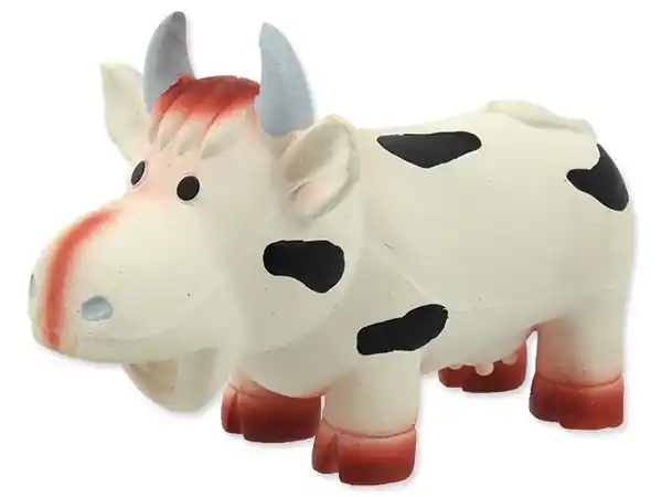 Hračka DOG FANTASY Latex kráva se zvukem 18 cm Časově Omezené