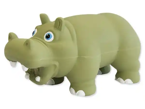 Vrácení Zdarma Hračka DOG FANTASY Latex hroch se zvukem 17 cm