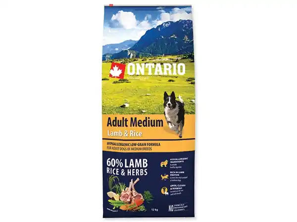 ONTARIO Adult Medium Lamb & Rice Poslední Šance