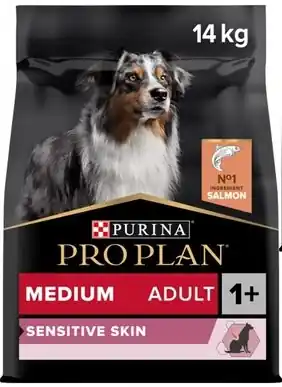 Purina Pro Plan Medium Adult Sensitive Skin losos Nejprodávanější