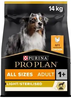 Purina Pro Plan All Size Adult Light & Sterilised kuře Must-Have