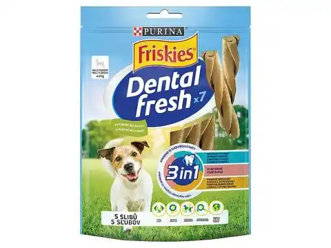 Friskies pochoutka pes Dental Fresh S 3v1 110g Nakupujte Hned