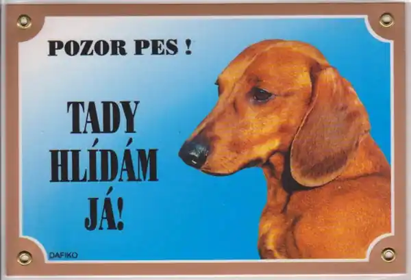 Tabulka Jezevčík hladkosrstý Nízká Cena