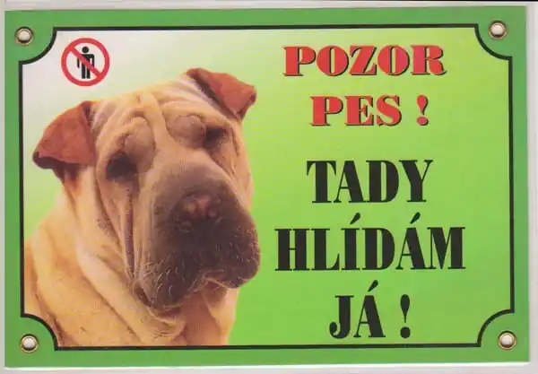 Autentický Tabulka Šarpei