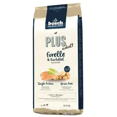 Sleva BOSCH Plus Forelle & Kartoffel 12.5 kg
