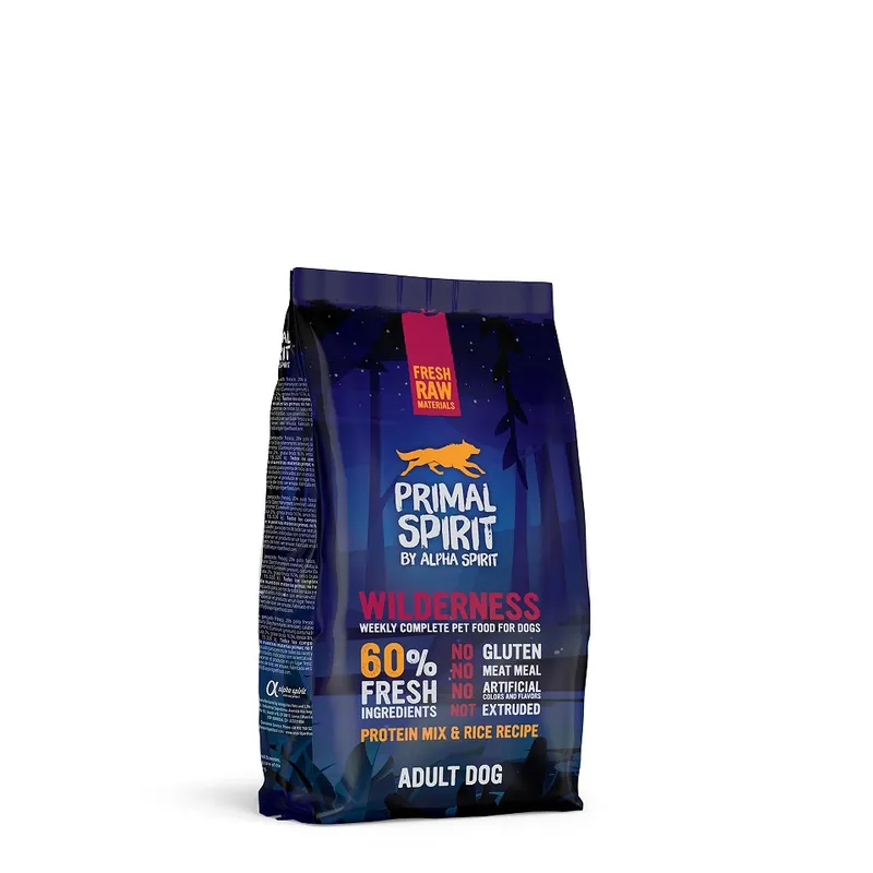 PRIMAL SPIRIT Dog 60% Wilderness 1 kg Akce