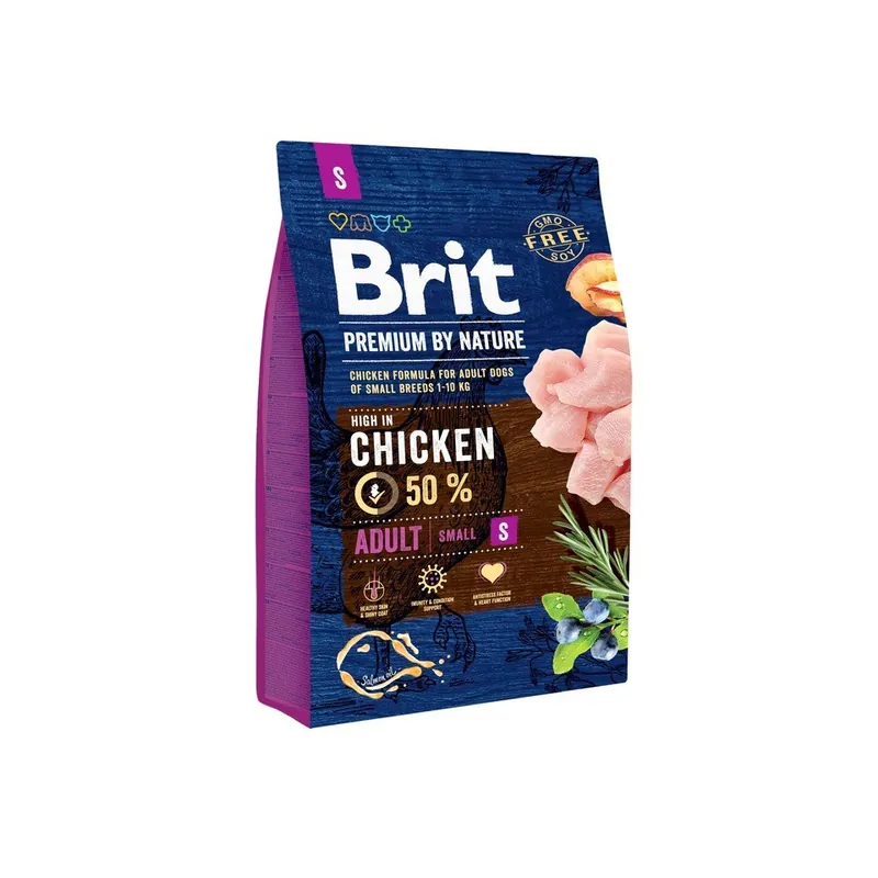 BRIT Premium By Nature Adult Small S 3 kg Víkendová Akce