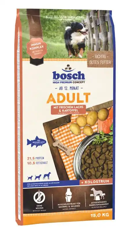 BOSCH Adult Losos & Brambory 15 kg Expresní Doručení