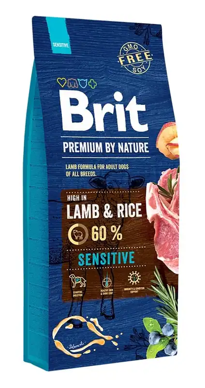 Aktuální BRIT Premium By Nature Sensitive Lamb 15 kg